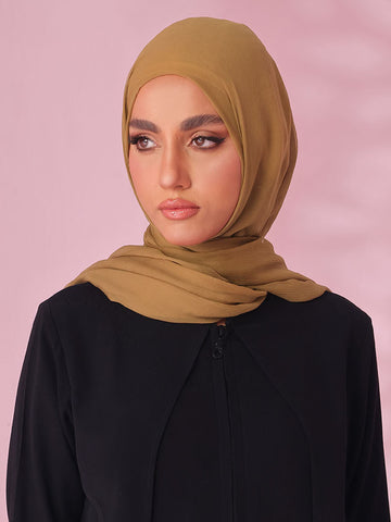 Urban Grace Golden Silk Chiffon Scarves